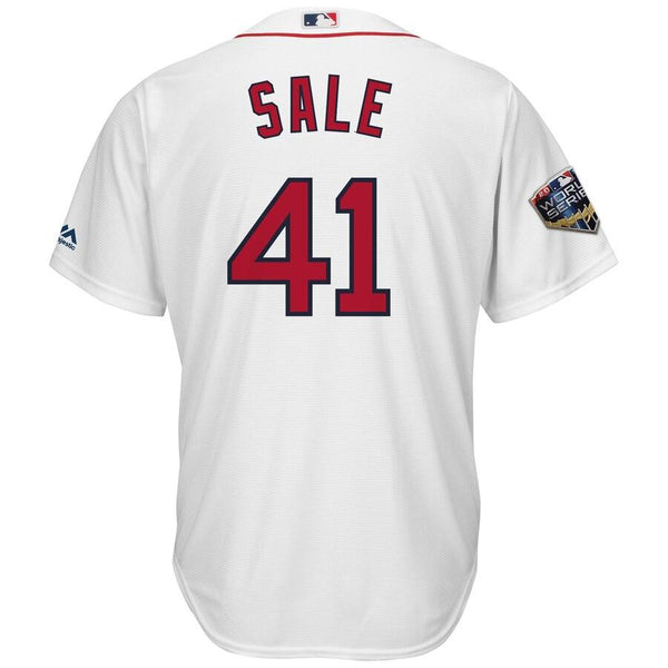 Chris Sale Boston Red Sox Majestic World Series Cool Base Player Jersey – White 2019