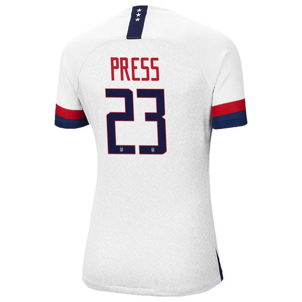 Christen Press USWNT Women's 2019 Home Replica Stadium Player Jersey – White 2019