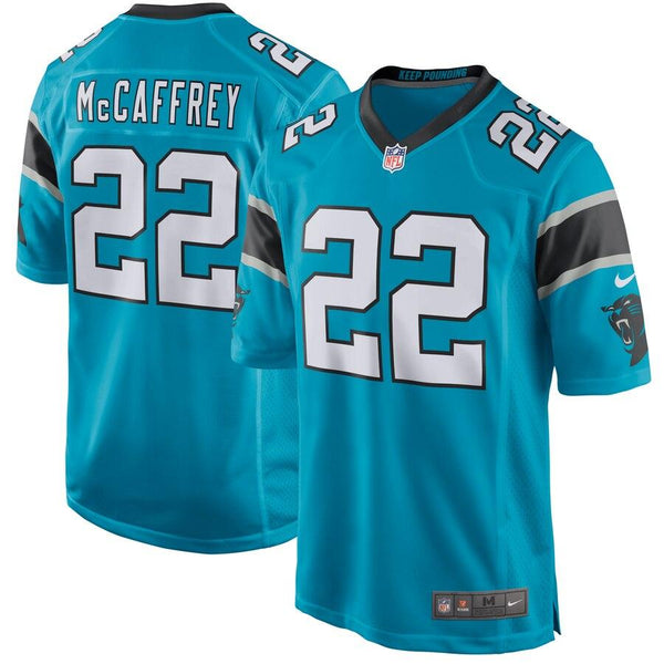 Christian McCaffrey Carolina Panthers Youth Game Jersey - Blue 2019
