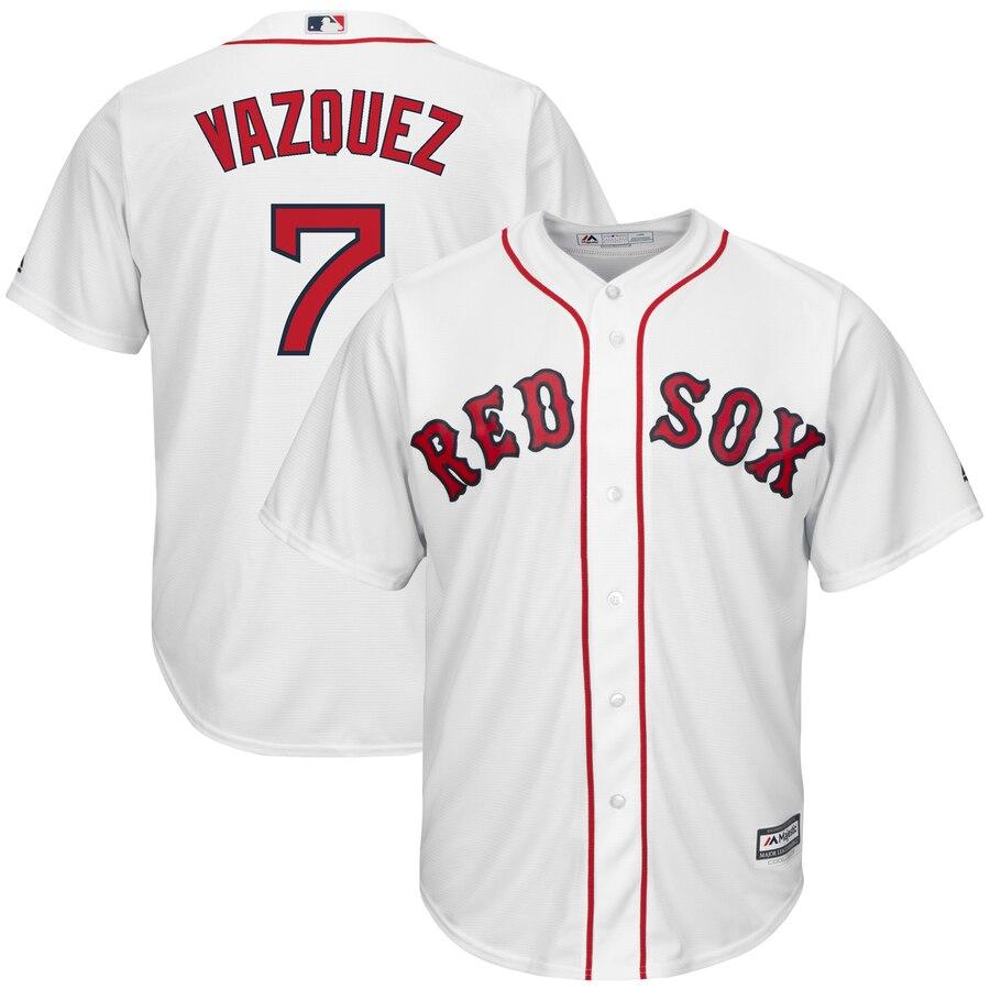 Christian Vazquez Boston Red Sox Majestic Home Cool Base Replica Player Jersey - White 2019