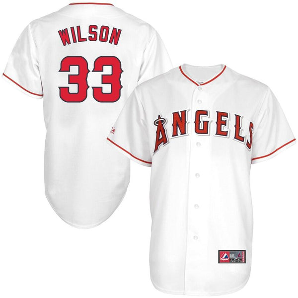 CJ Wilson Los Angeles Angels Majestic Home Replica Player Jersey - White 2019