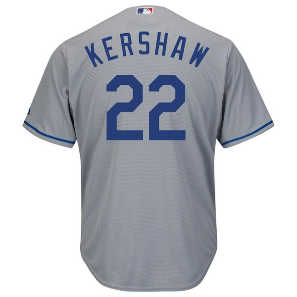 Clayton Kershaw Los Angeles Dodgers Majestic World Series Cool Base Player Jersey – Gray 2019