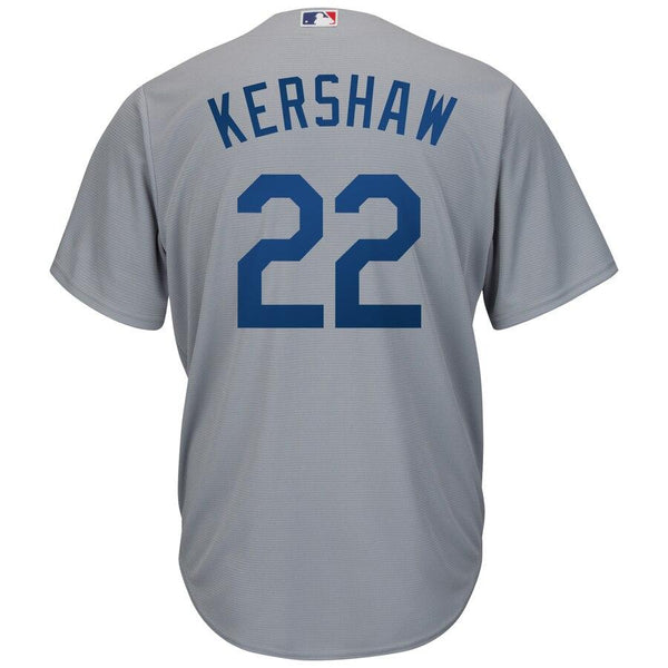 Clayton Kershaw Los Angeles Dodgers Majestic Road Official Cool Base Player Replica Jersey - Gray 2019
