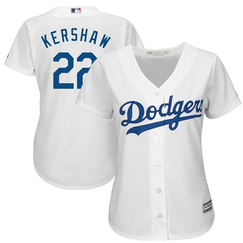 Clayton Kershaw Los Angeles Dodgers Majestic Women's Cool Base Player Jersey - White 2019