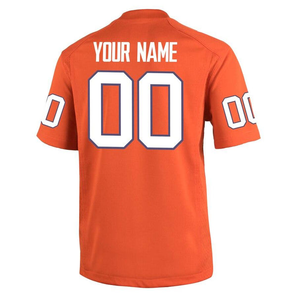 Clemson Tigers Youth Custom Team Color Jersey - Orange 2019
