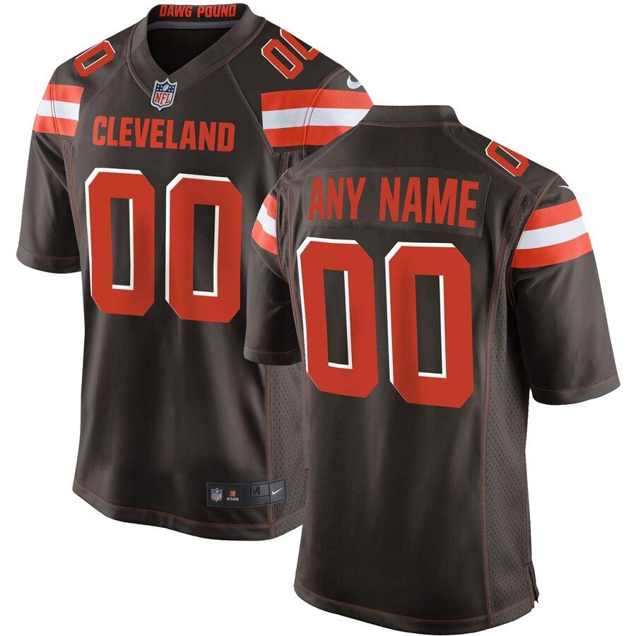 Cleveland Browns Custom Game Jersey - Brown 2019