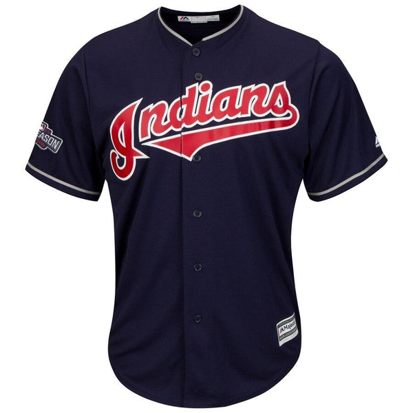 Cleveland Indians Majestic Alternate 2016 Postseason Cool Base Replica Team Jersey - Navy 2019
