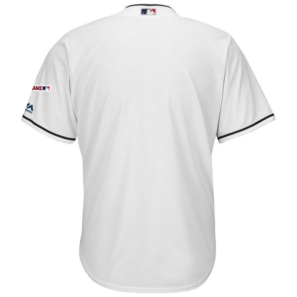 Cleveland Indians Majestic Home 2019 All-Star Game Patch Cool Base Team Jersey – White 2019
