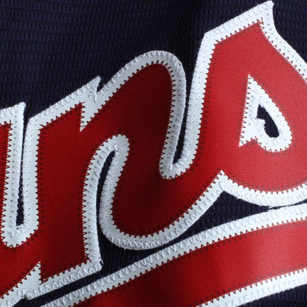 Cleveland Indians Majestic Official Cool Base Jersey - Navy 2019