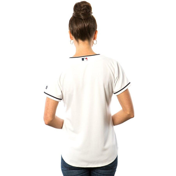 Cleveland Indians Majestic Women's Cool Base Jersey - White 2019
