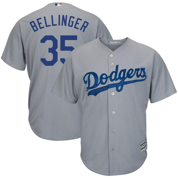Cody Bellinger Los Angeles Dodgers Majestic Cool Base Player Replica Jersey – Gray 2019