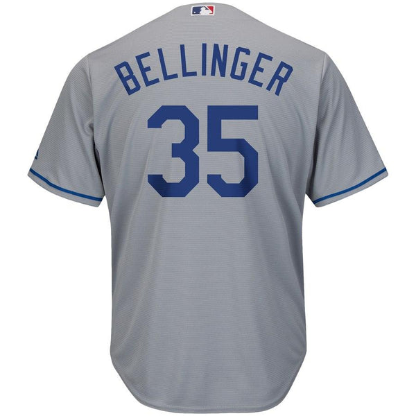 Cody Bellinger Los Angeles Dodgers Majestic Wordmark Cool Base Player Replica Jersey – Gray 2019