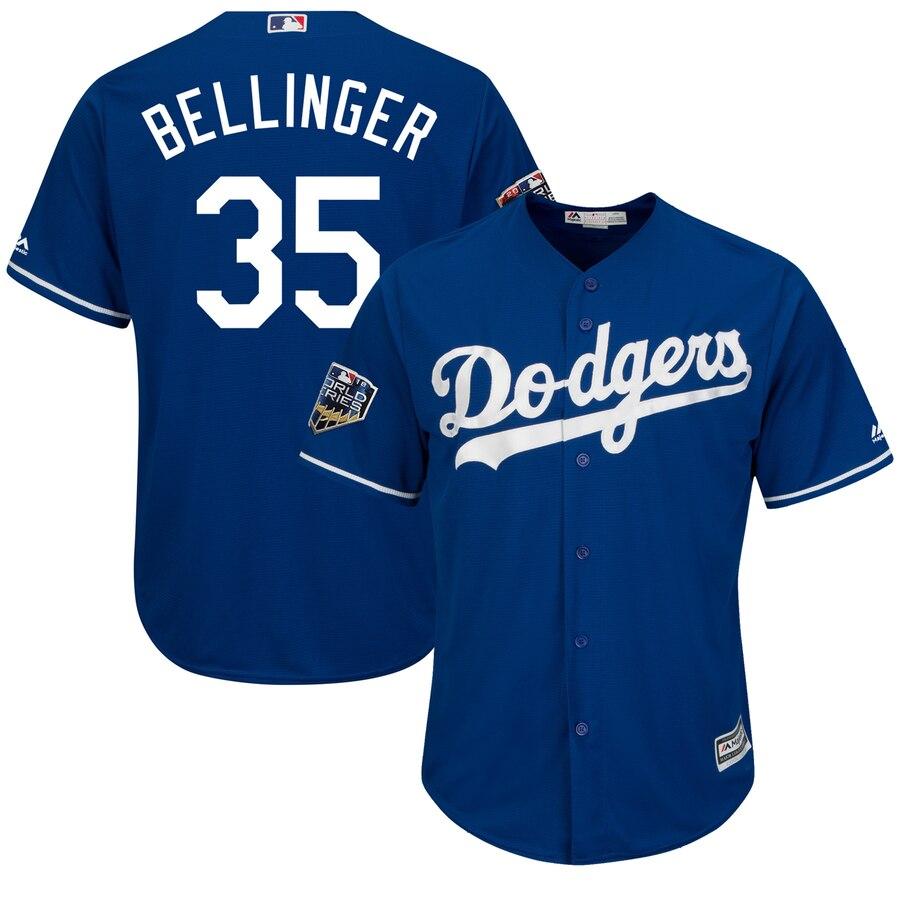 Cody Bellinger Los Angeles Dodgers Majestic World Series Cool Base Player Jersey – Royal 2019