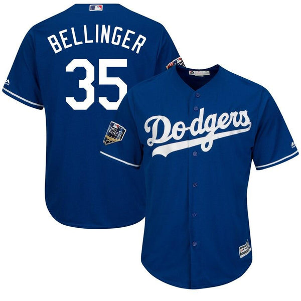 Cody Bellinger Los Angeles Dodgers Majestic World Series Cool Base Player Jersey – Royal 2019