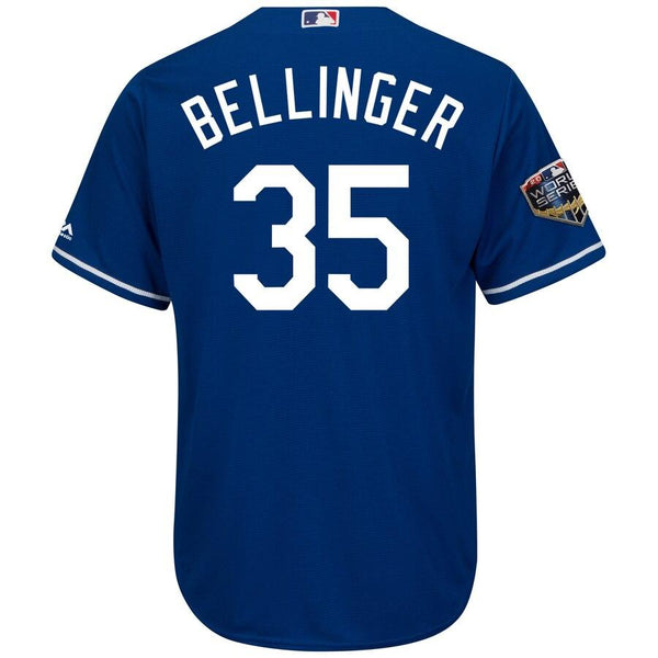Cody Bellinger Los Angeles Dodgers Majestic World Series Cool Base Player Jersey – Royal 2019