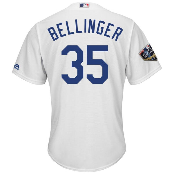 Cody Bellinger Los Angeles Dodgers Majestic World Series Cool Base Player Jersey – White 2019