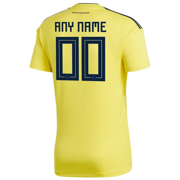 Colombia National Team Home Replica Custom Jersey - Yellow 2019