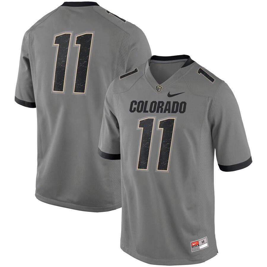 Colorado Buffaloes Game Football Jersey – Gray 2019