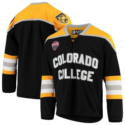 Colorado College Tigers Replica Hockey Jersey – Black 2019