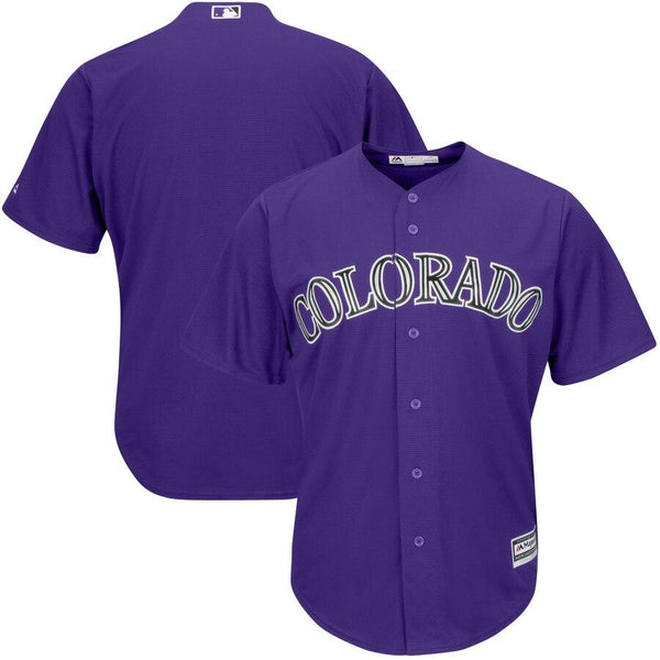 Colorado Rockies Majestic Alternate Official Cool Base Team Replica Jersey - Purple 2019
