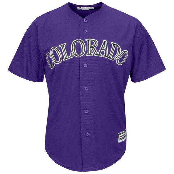 Colorado Rockies Majestic Alternate Official Cool Base Team Replica Jersey - Purple 2019