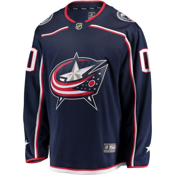 Columbus Blue Jackets Home Breakaway Custom Jersey - Navy 2019