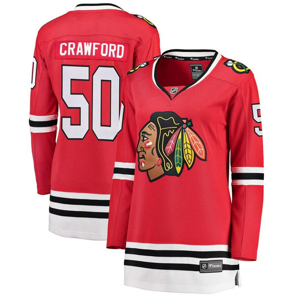 Corey Crawford Chicago Blackhawks Women's Breakaway Player Jersey - Red 2019