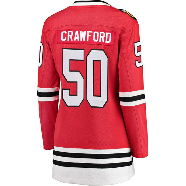 Corey Crawford Chicago Blackhawks Women's Breakaway Player Jersey - Red 2019