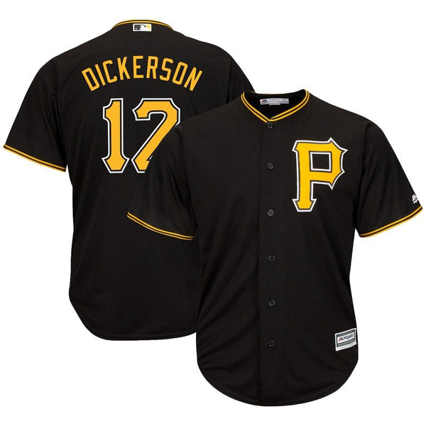 Corey Dickerson Pittsburgh Pirates Majestic Alternate Cool Base Player Jersey – Black 2019