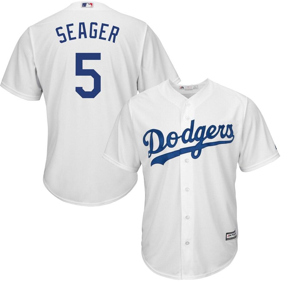 Corey Seager Los Angeles Dodgers Majestic Official Cool Base Player Jersey - White 2019