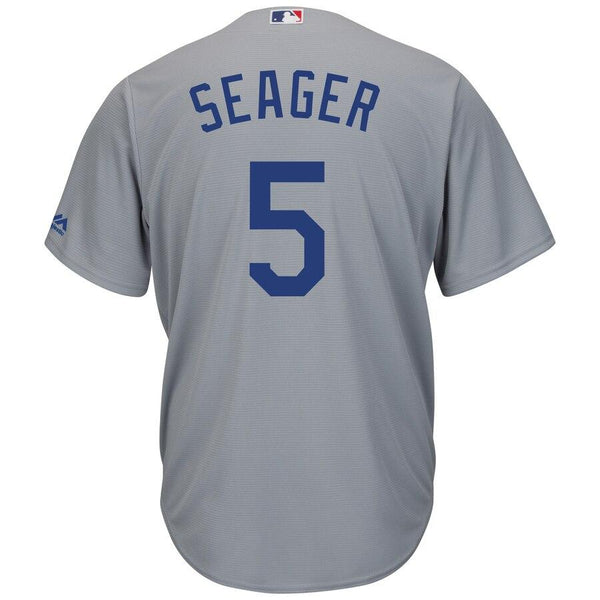 Corey Seager Los Angeles Dodgers Majestic Road Official Cool Base Replica Player Jersey - Gray 2019