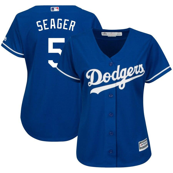 Corey Seager Los Angeles Dodgers Majestic Women's Cool Base Player Jersey -Royal 2019