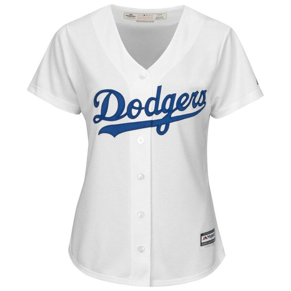 Corey Seager Los Angeles Dodgers Majestic Women's Cool Base Player Jersey -White 2019