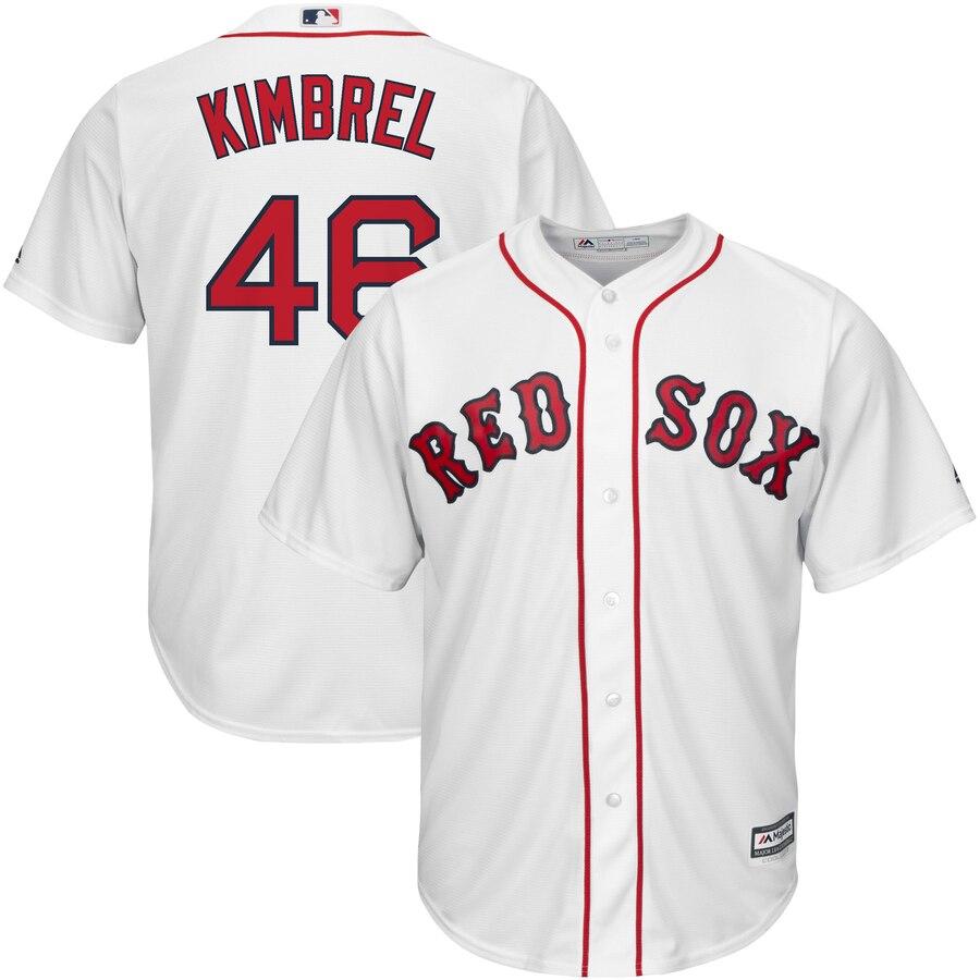 Craig Kimbrel Boston Red Sox Majestic Home Official Cool Base Player Jersey - White 2019