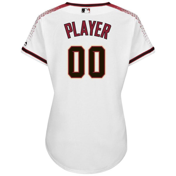 Arizona Diamondbacks Majestic Women's Home Cool Base Custom Jersey – White/Crimson 2019