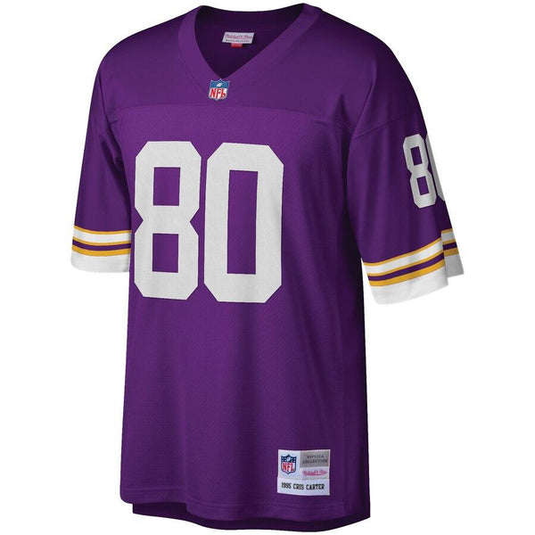 Cris Carter Minnesota Vikings Mitchell &amp; Ness Retired Player Vintage Replica Jersey - Purple 2019