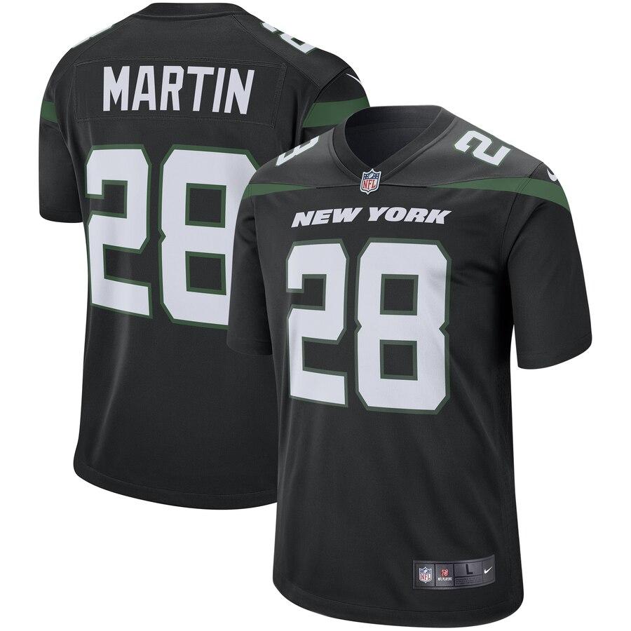 Curtis Martin New York Jets Retired Player Game Jersey – Stealth Black 2019