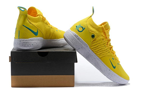 Nike Zoom KD11 Yellow Men Shoes Sneaker Sale Size US 7,8,8.5,9.5,10,11,12