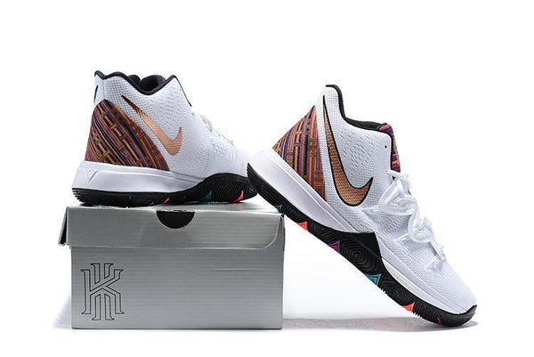 Kyrie 5 'Black History Month' White Basketball Shoes Men Sale Size US 7,8,8.5,9.5,10,11,12