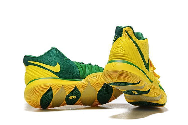Kyrie 5 Yellow Green Basketball Shoes Men Sale Size US 7,8,8.5,9.5,10,11,12