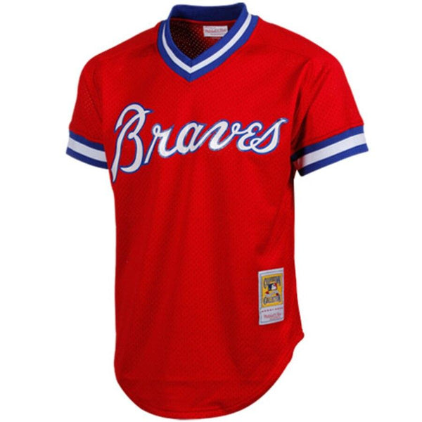 Dale Murphy Atlanta Braves Mitchell &amp; Ness 1980 Cooperstown Collection Mesh Batting Practice Jersey - Red 2019
