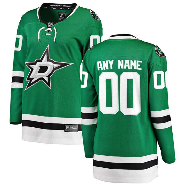 Dallas Stars Women's Home Breakaway Custom Jersey - Green 2019