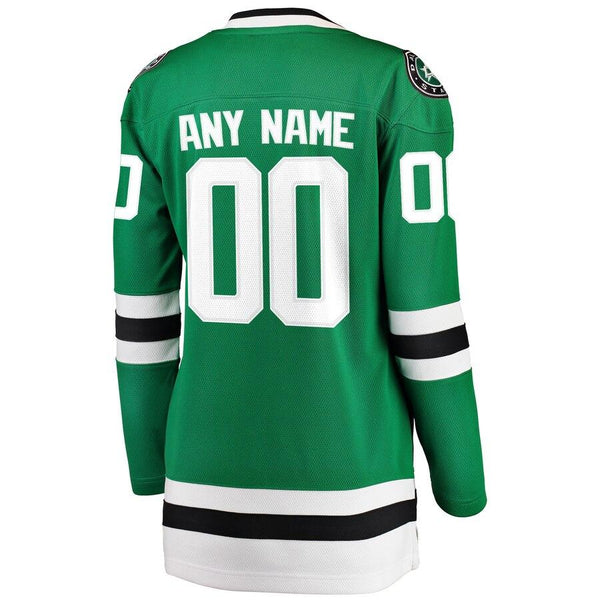 Dallas Stars Women's Home Breakaway Custom Jersey - Green 2019