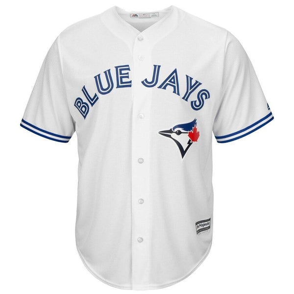 Dalton Pompey Toronto Blue Jays Majestic Cool Base Player Jersey - White 2019