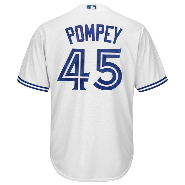 Dalton Pompey Toronto Blue Jays Majestic Cool Base Player Jersey - White 2019