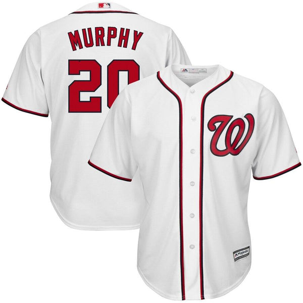 Daniel Murphy Washington Nationals Majestic Home Cool Base Player Jersey - White 2019
