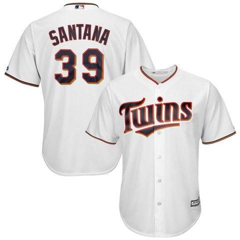 Daniel Santana Minnesota Twins Majestic Cool Base Player Jersey - White 2019