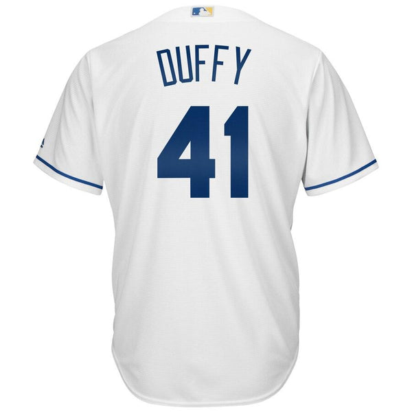 Danny Duffy Kansas City Royals Majestic Cool Base Home Player Jersey - White 2019