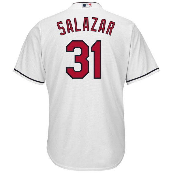 Danny Salazar Cleveland Indians Majestic Home Cool Base Jersey - White 2019