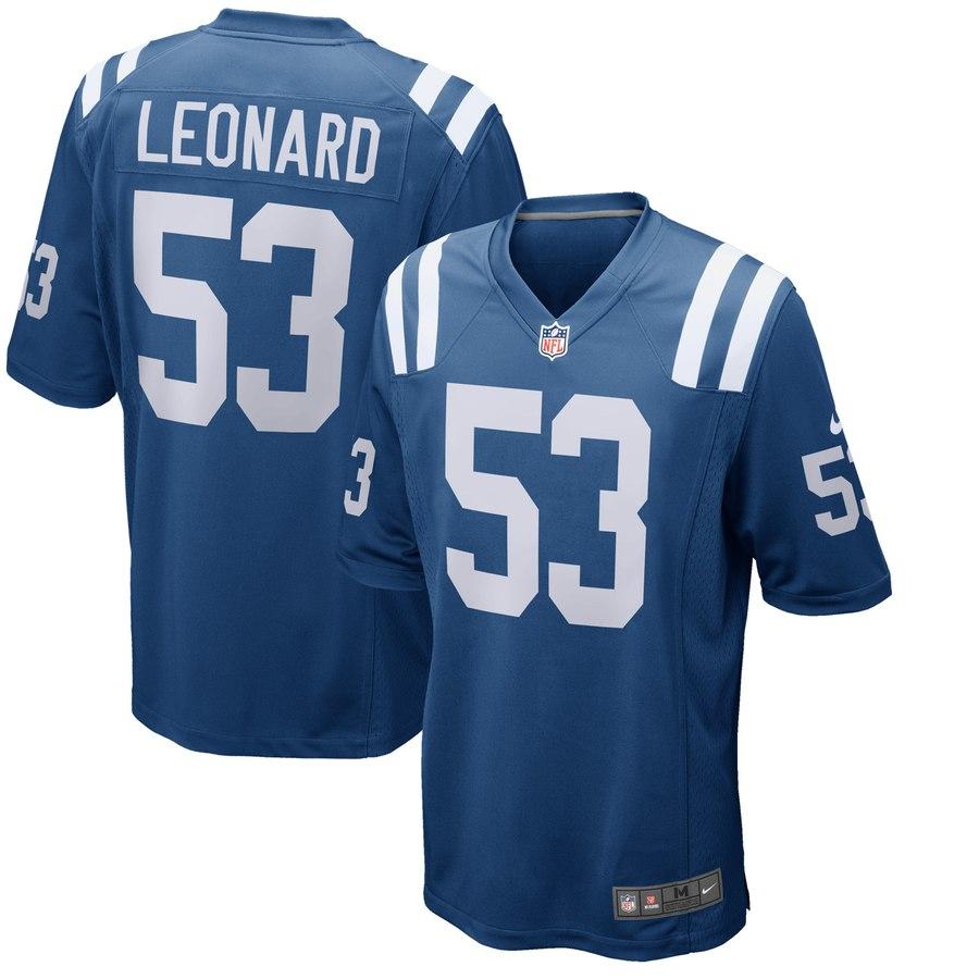 Darius Leonard Indianapolis Colts Player Game Jersey – Royal 2019